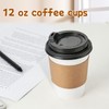 RACETOP 12 oz 50 pack Disposable Paper Coffee Cups with