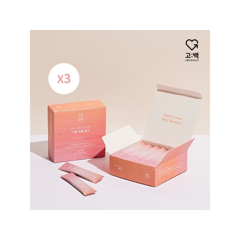맛있고 속편한 우리가족 17종 곡물 효소 15포x3박스 Delicious and Easy