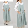 Anes p722 Linen Blend, Ultra Lightweight, One-Piece Apron, Large Size,