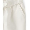 Gymboree,and Toddler Drawstring Linen Pants,Simply White,8