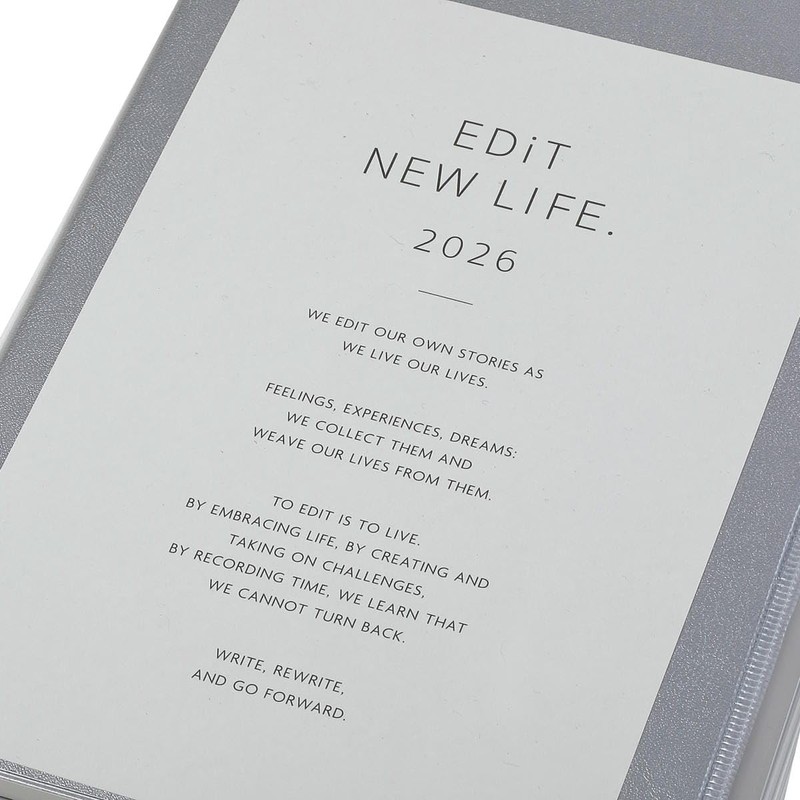 EDiT 26WDR-ETH03-PK 2026 Planner, December 2025, Weekly Notebook, Semi A5,