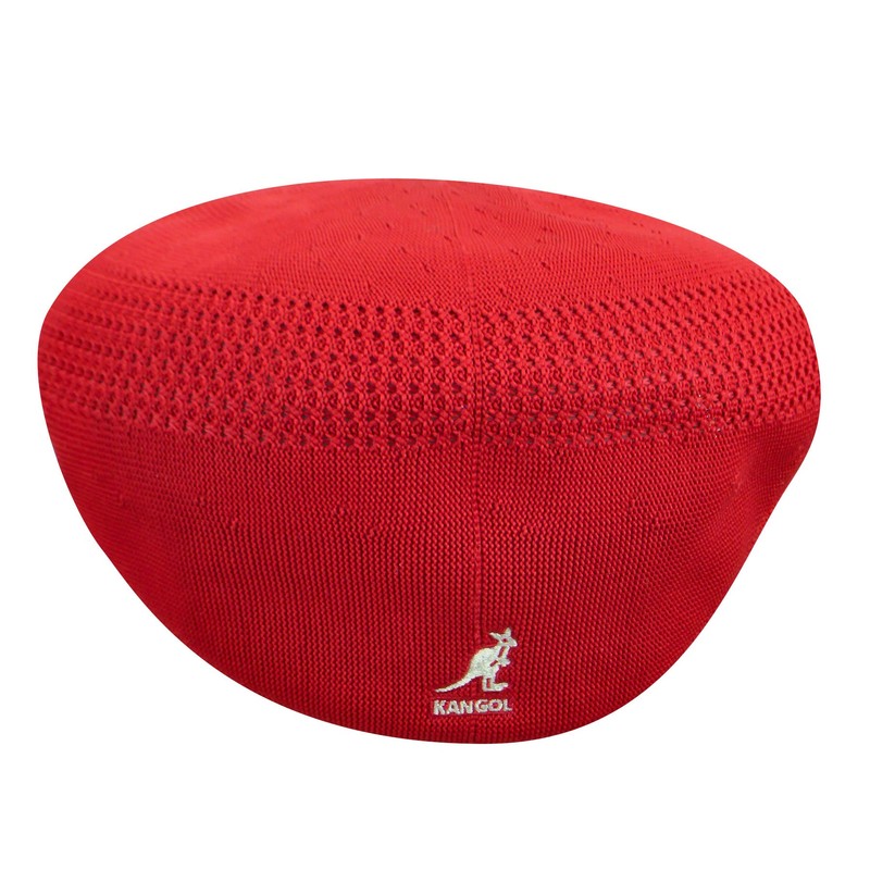 Kangol Tropic Ventair 504 Flat Cap, Red (Scarlet), Medium