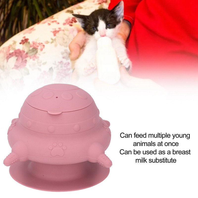 Silicone Puppy Milk Feeder 4 Nipples Small Puppy Nursing Station
