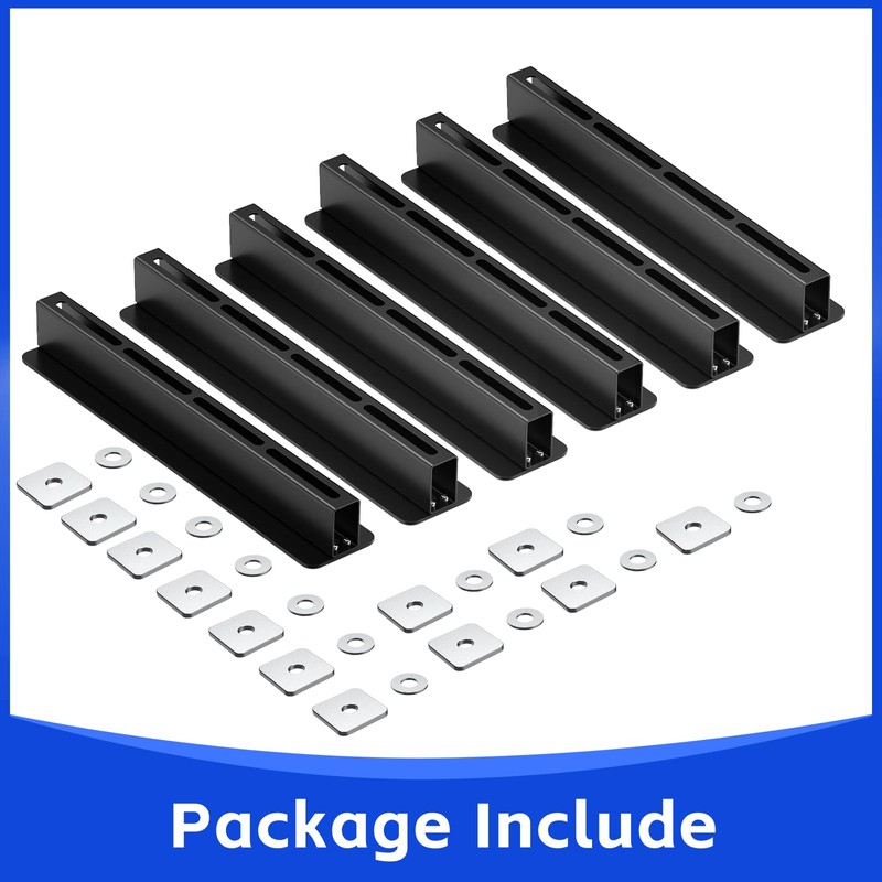Fixirons 6 Pack Overhead Storage Bin Rack, Ceiling Racks for