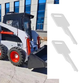 YINETTECH Pack of 10 Ignition Key Replacement Part 6693241 Compatible with Bobcat 763 773 843 863 853 185 751 753 S175 S205 S590 T450 T190 Compact Loader Mini Excavator