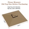 SCOCANOPY Replacement roof Compatible with Target Madaga Gazebo Model L-GZ136PST,(Khaki)