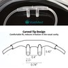 Disposable Nasal Oxygen Cannula with Curved Tip by VASTMED |