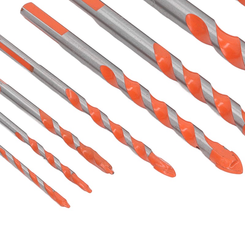 9Pcs Masonry Drill Bits Set Cemented Carbide Industrial Strength Carbide