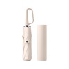 Compact Folding Umbrella Carabiner Handle Coating Layer Fabric Blocking UV