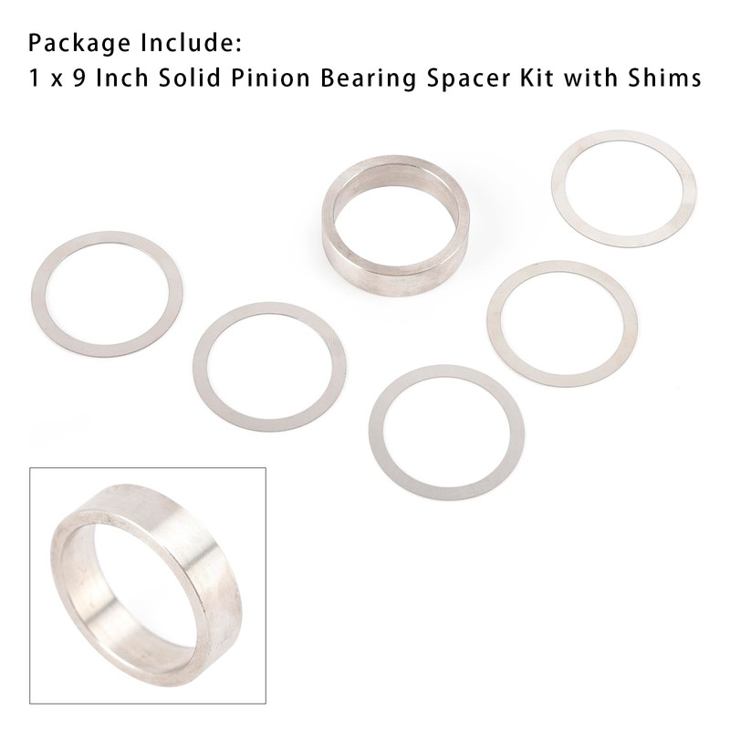 MAD HORNETS 9 Inch Solid Pinion Bearing Spacer Kit with