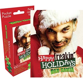 Aquarius Bad Santa 100 Piece Adult Pocket Jigsaw Puzzle