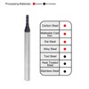 sourcing map Square Nose End Mill, 2mm Tip Dia Solid