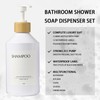 Janxin Refillable Shampoo and Conditioner Bottles, Shampoo Bottles with Pump,