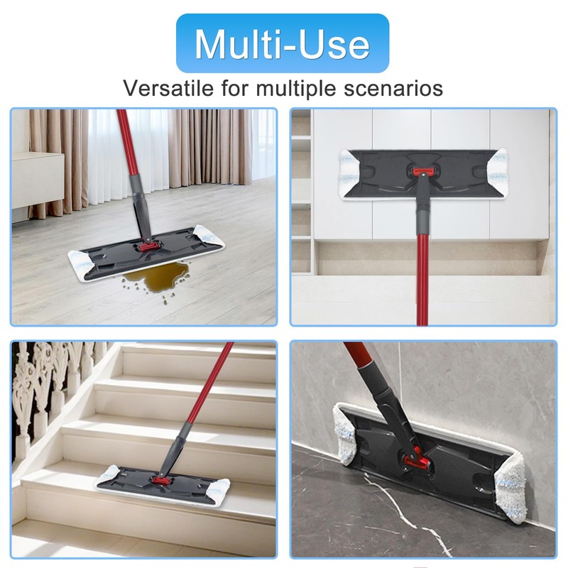 Mop Replacement Pads Compatible with Vileda H2prO Flat Mop System,