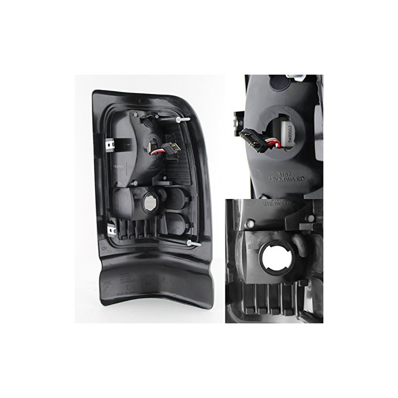 For [Black LED] 1994-2001 Dodge Ram 1500 2500 3500 Tail
