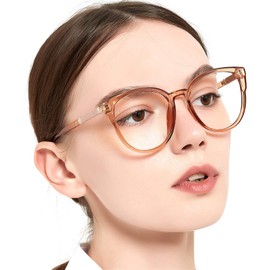 MARE AZZURO Large Bling Reading Glasses Women Trendy Round Readers 0 1.00 1.25 1.50 1.75 2.00 2.25 2.50 2.75 3.00 3.50 4.00 5.00 6.00 (Brown, 2.5)