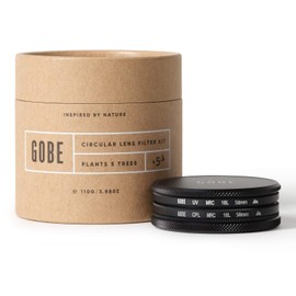 Gobe - Filter kit for 58 mm Lens: UV + Circular Polarising (CPL) (2Peak)