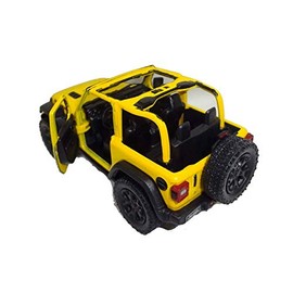 Kinsmart 2018 Jeep Wrangler Rubicon Yellow No Top Jeep Wrangler