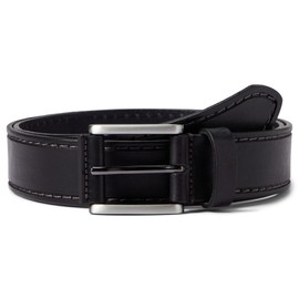 Johnston & Murphy Men's Laser Top Stitch Belt, Black, 44