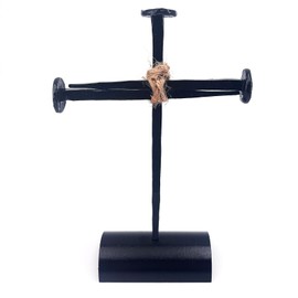 TRASEXTRA Nail Cross,Jesus Passion Type Iron Nail,Jesus Cross,Iron Nails,Christian Home Decor,Suitable for Churches,Christian Families, Easter and Christmas