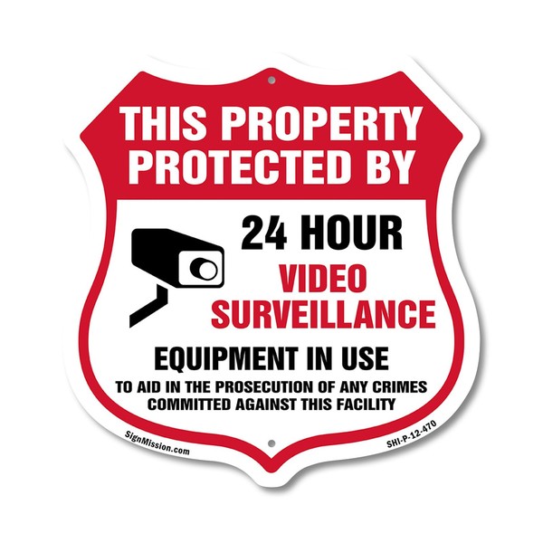 Video Surveillance This Property Protected By 24 Hour Video Surveillance