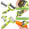 Multi 3-in-1 Vegetable Peeler Set - for Potato, Carrot, Cucumber,