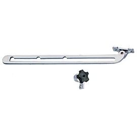 Perko 1291DP0CHR Chrome-Plated Offset-Mount Windshield Adjuster - 12" Length with 9.5" Length Adjustment