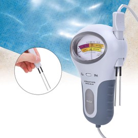 Water Quality Tester Portable Pool Test PC-102B CL2 Chlorine and PH Tester, Swimming Pool Spa Water Quality Analyzer with Probe