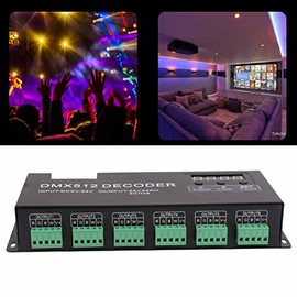 24 Channel Decoder LED Decoder Dimmer RGBW 512 Dimming Driver Controller for Stage Bar DC5V‑24V