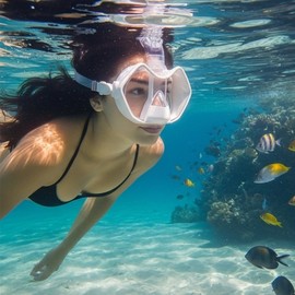 Snorkeling mask, snorkel, goggles, swimming glasses, snorkeling, freediving, water activities, scuba diving, sea foraging equipment / 스노쿨링 마스크 스노클 물안경 수경 스노클링 프리다이빙 물놀이 스킨스쿠버 해루질 장비