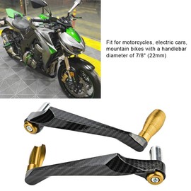 7/8inch Universal Motorcycles Handguards Handlebar Hand Guards Brush Bar Handle Protector Aluminum Alloy(金色)+brake and clutch lever guards zx10+front brake lever guard+front brake lever guards cbr600