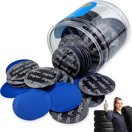 BONFQERT 80 Pcs 2.4in Car Tire Patch, Tire Repair Kit Heavy Duty - Bike Tube Patch Tools, Quickly Repair Broken Tyre on All Models