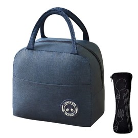 WITERY Lunch Bag with Cutlery Pouch Insulated Large Cooler Bag Leak-Proof Thermal Tote Box Container Lunch Organizer for Women Men Kids Girls Boys Picnic Camping School Work Travel