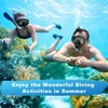 Snorkel Set, Dry Top Snorkeling Gear for Adults, Panoramic Anti-Leak