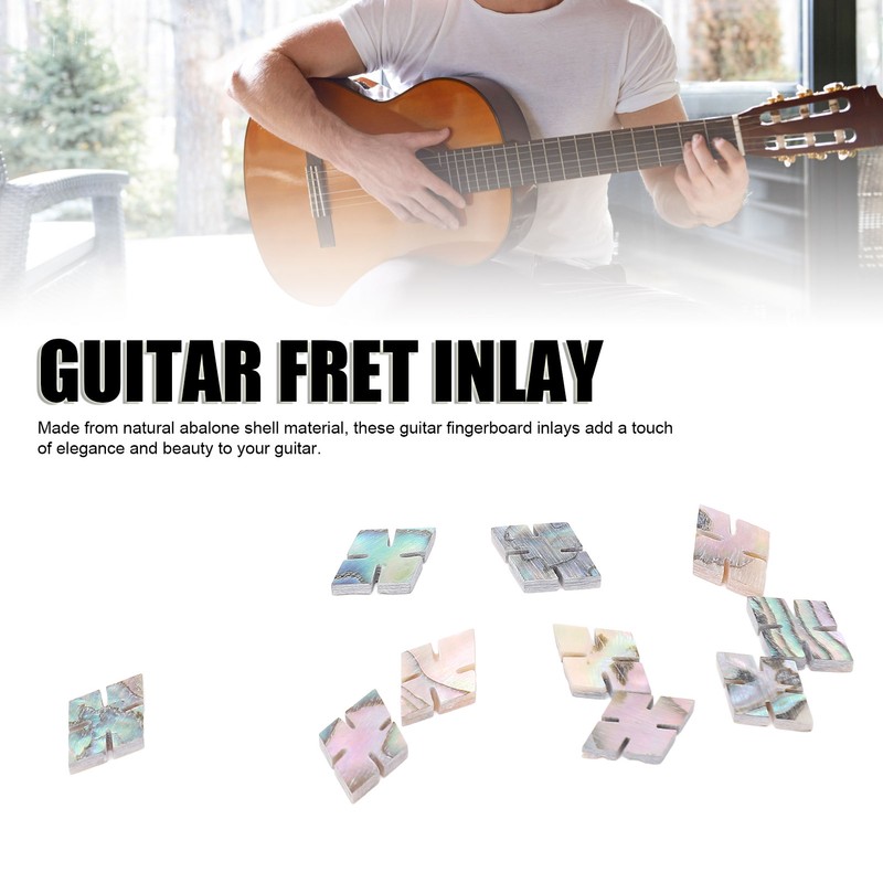 10 Pcs Guitar Fingerboard Inlay Abalone Shell Exquisite Beautiful Fretboard
