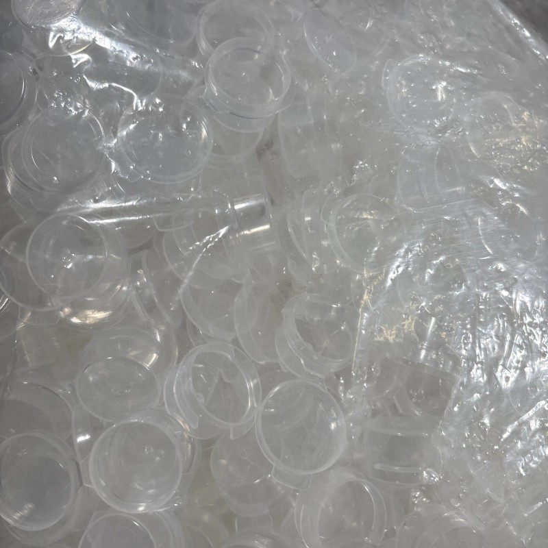 Unbranded 50pcs- 1”x .5” Plastic Clear Mini Containers With Lids