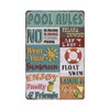 Pool Decorations Outdoor Swimming Signs - Enjoy Time and Backyard