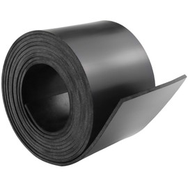 Neoprene Rubber Sheet, Solid Rubber Sheets, Rolls & Strips for DIY Gaskets, Crafts, Pads, Flooring, Protection, Supports, Leveling, Anti-Vibration, Anti-Slip (3" Wide x 1/8" Thick x 10' Long)