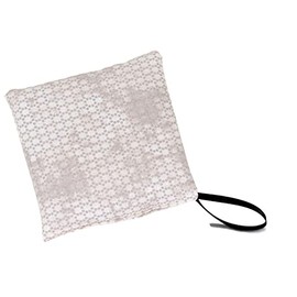 Hay Flower Cushion - 12 x 12 cm + Hanger - Shabby Chic Grey/Beige - Hay Flower Cushion - 100% Natural