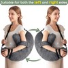 Rotator Cuff Pillow for Left/Right,Arm Shoulder Pillow,Dark Grey,L