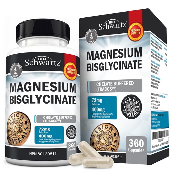 BioSchwartz Magnesium Glycinate | Calm Magnesium for Sleep & Relaxation