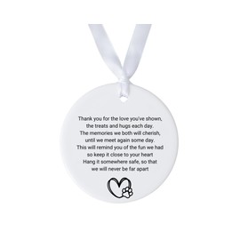 Pet Memorial Gift, Pet Loss Sympathy Gift, Dog Cat Memorial Gift, Pet Sympathy Gift, Cat Memorial Keepsake, Dog Memorial Keepsake, Hanging Ceramic Ornament