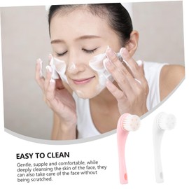 Outanaya 5pcs Soft Bristle Facial Cleansing Brush Set Manual Face Massager for Skin Types Gentle Cleansing Tools for Daily Use Random Color