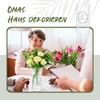Faccito Vase Geschenk für Oma Blumenvase mit Gravur Glück ist