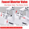 Faucet Diverter Valve with Aerator, Upgraded Bathroom/Kitchen Sink to Hose