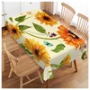 Walmsco Tablecloth Yellow Sunflower Decor For Dining Room Kitchen Rectangular