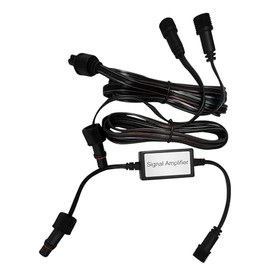 ASAHOM 6ft Extension Cords with Signal Amplifier, Compatible with ASAHOM S1050 S1060 Permanent Outdoor Lights, Black