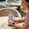 6PCS Silicone Straw Cover, Reusable Straws Tips Protectors
