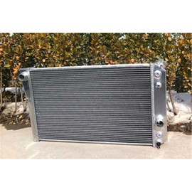 MONROE RACING 3 Row Aluminum Radiator For Chevy Corvette 5.7 L83/S10 V8 Conversions 1984-1990 84 85 86 87 88 89 90 AT automatic Aftermarket Compatible Replacement