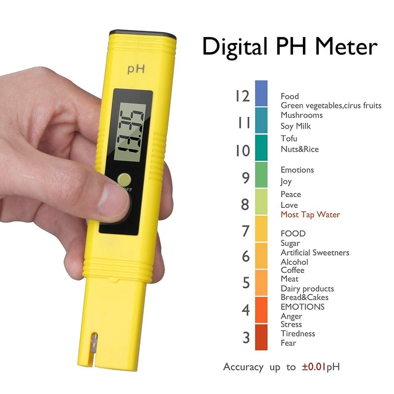 Nynelly Professional PH Meter Automatic Calibration Function and 0.00-14.00 Measuring